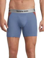 Tommy John Second Skin 6-inch Boxer Briefs In Vintage Indigo / Cappuccino