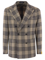 Tagliatore Montecarlo - Double-breasted Wool Jacket In Tobacco