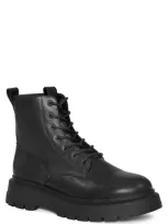 Vagabond Shoemakers Jeff Combat Boot In Black