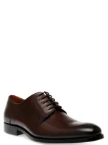 Steve Madden Daedric Derby In Brown Leather