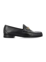 Tom Ford Leather York Chain Loafers In Black