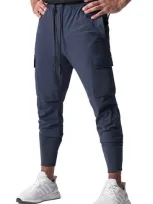 Asrv Tetra-light Cargo Joggers In Navy