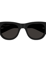 Saint Laurent Eyewear Round Frame Sunglasses In Black