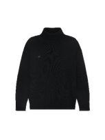 Pangaia Men's Recycled Cashmere Turtleneck Sweater — Black