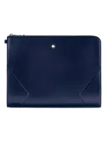 Montblanc Men's Meisterstück Leather Portfolio In Blue