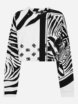 Dolce & Gabbana Zebra-print Jersey Sweatshirt