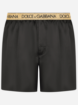 Dolce & Gabbana Silk Satin Boxer Shorts With Sleep Mask