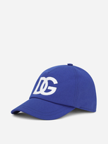 Dolce & Gabbana Kids' Dg Logo-embroidered Baseball Cap In Blue