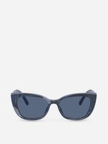 Dolce & Gabbana Denim Patchwork Sunglasses In Blue