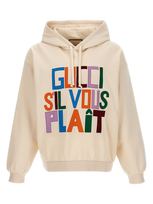 Gucci Felted Cotton Sweatshirt With Patch In White