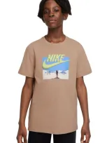 Nike Sportswear Big Kids' T-shirt In Brown