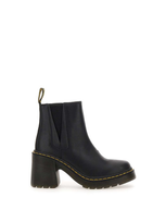 Dr. Martens' Spence Leather Flared Heel Chelsea Boots In Black