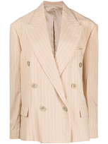 Isabel Marant Pinstriped Blazer In Yellow