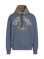 Puma X Rhuigi Wool Blend Graphic Hoodie In Inky Blue