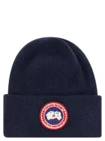 Canada Goose Arctic Disc Wool Cap In Blue