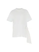 Givenchy Side Scarf T-shirt In White