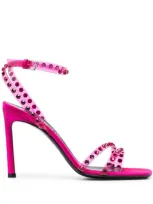 Sergio Rossi Sandals In Magenta