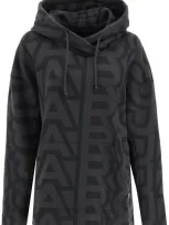 Marc Jacobs The Monogram Oversized Charcoal Black Hoodie