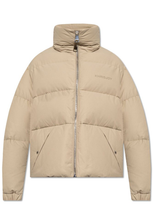 Khrisjoy Stitch-detail Puffer Jacket In Beige