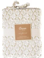 Crane Baby Kids' Fitted Crib Sheet In Gold/white