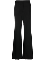 Stella Mccartney Knitted Flared Trousers In Nero