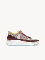 Chloé Nama Woman Purple Mesh Sneakers For Women