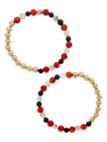 The Healer’s Collection The Healer's Collection N4 Body Healing Set Of 2 Healer's Bracelets In Yellow Gold