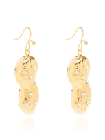 Marni Embellished Earrings In Gold