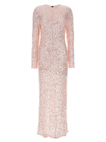 Ganni Sequin Long Dress Dresses Pink