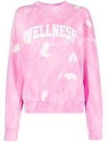 Sporty And Rich Wellness Ivy Tie Dye Crewneck In Taffy/white