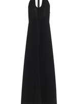 Proenza Schouler Ember Matte Crepe Maxi Dress In Black