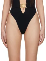 Dolce & Gabbana Black Cutout Swimsuit