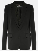 Stella Mccartney Single-breasted Wool Blend Blazer In Black