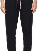 Moncler Navy Drawstring Sweatpants In Dark Navy Blue 778