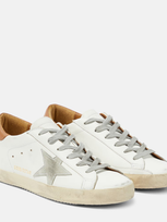 Golden Goose Super-star Leather Sneakers In Multicoloured