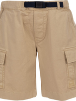 Woolrich Kids' Logo-detail Cotton Shorts In Sand