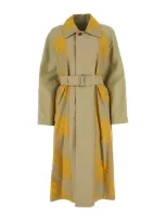 Burberry Woman Two-tone Cotton Reversible Bradford Trench Coat In Multicolor