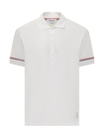 Thom Browne Rwb Striped Short In White