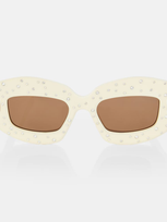 Loewe Screen Embellished Square Sunglasses In Multicoloured