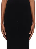 Totême Black Slip-through Midi Dress In 001 Black