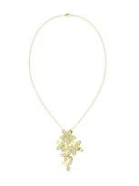 Marchesa Wild Flower Yellow Gold Pendant Necklace