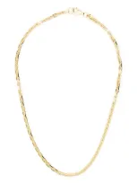 Hatton Labs 18kt Gold Plated Chain Necklace In Grey