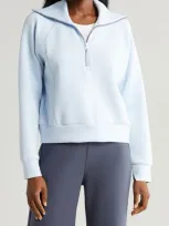 Spanx Airessentials Half Zip Sweatshirt In Oxford