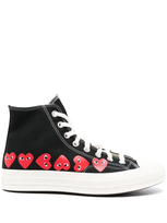 Comme Des Garçons Converse Chuck Taylor 70 Multiheart Sneakers In Black