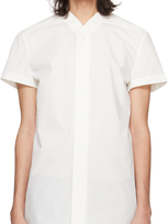 Rick Owens White Golf Shirt In 11 Milk