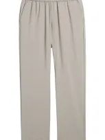 Barena Venezia Tosador Low-rise Wool Straight Chinos In Grey