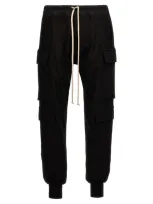 Rick Owens Mastodon Megacargo Drawstring Pants In Black