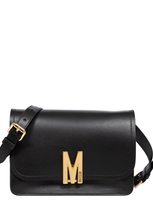 Moschino M Crossbody Bag In Black