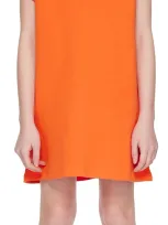 Marni Kids Orange Beaded Dress In 0m429