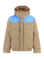 Gucci Gg Monogram Padded Jacket In Multicolor